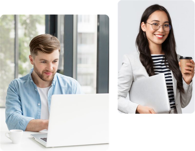 Conseiller accompagnant un client dans le traitement de sa demande après-vente